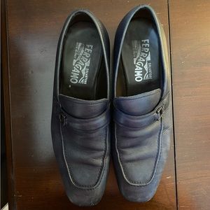 Salvatore Ferragamo Blue Men’s Dress Shoes